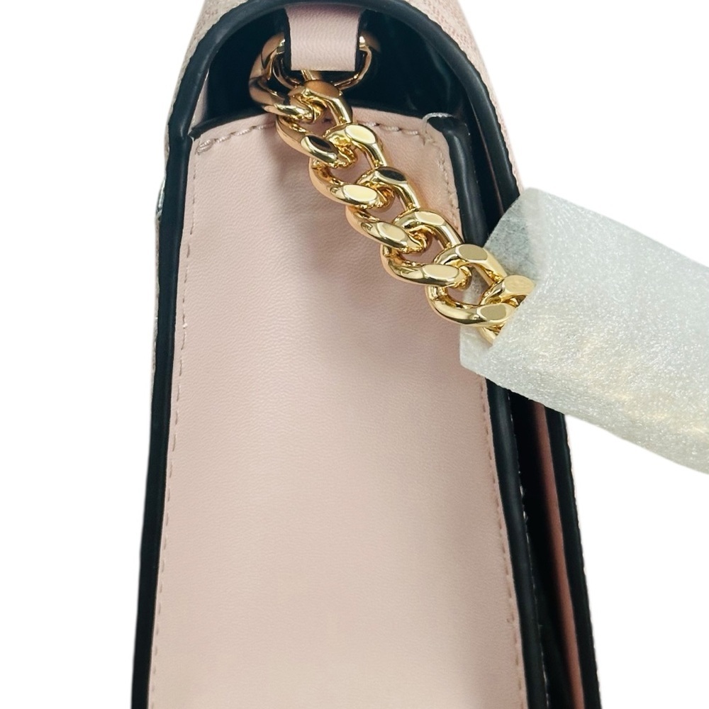 Michael Kors Jet Set Medium Signature Logo Crossbody Bag Powder Blush 35F5GTVC - Picture 8 of 11